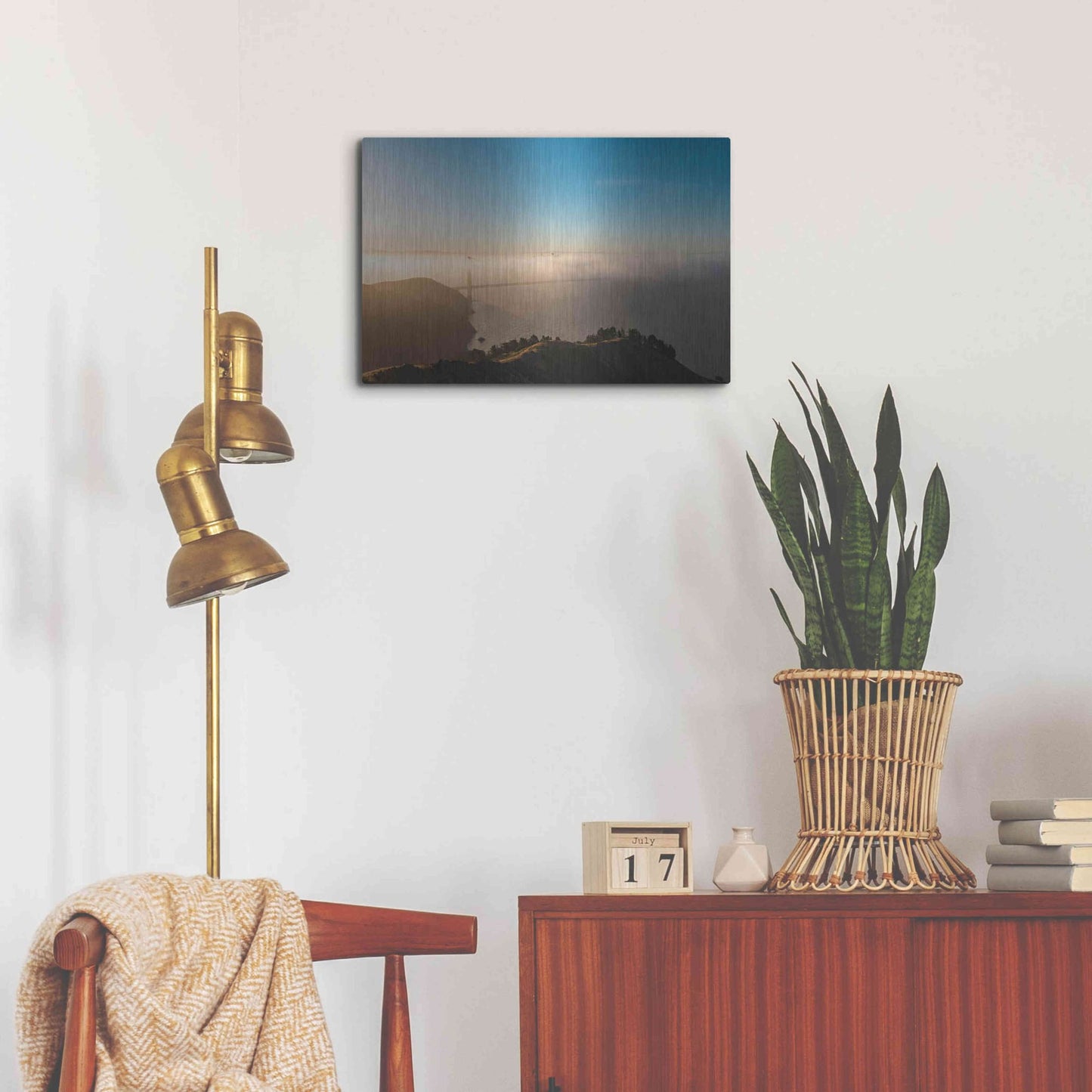 Luxe Metal Art 'Amazing Light' by Bruce Getty, Metal Wall Art,24x16