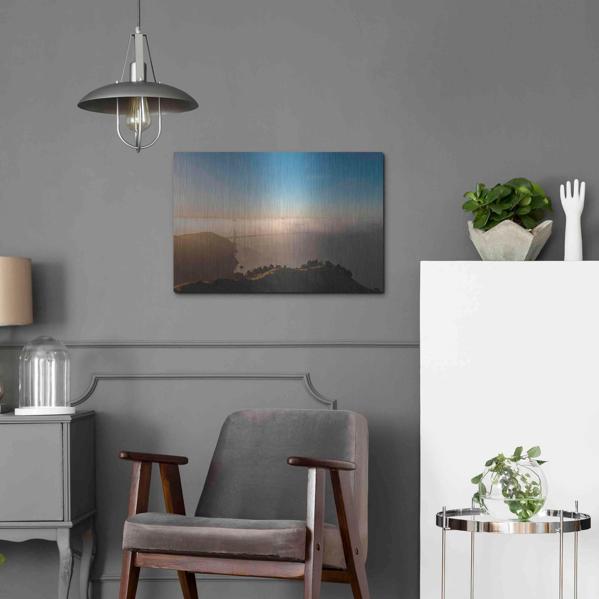 Luxe Metal Art 'Amazing Light' by Bruce Getty, Metal Wall Art,24x16