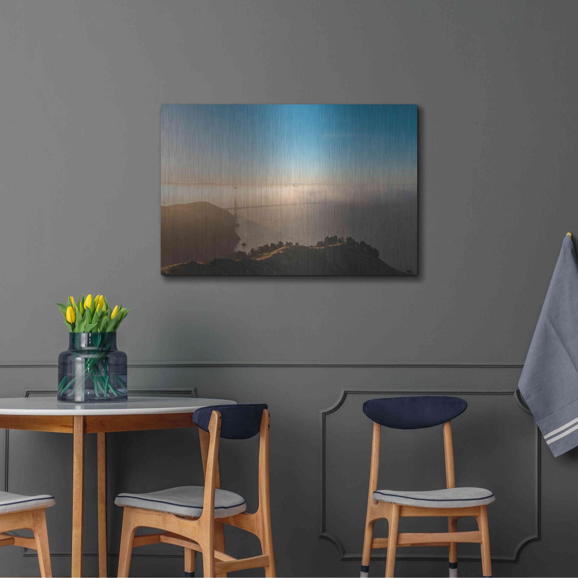 Luxe Metal Art 'Amazing Light' by Bruce Getty, Metal Wall Art,36x24