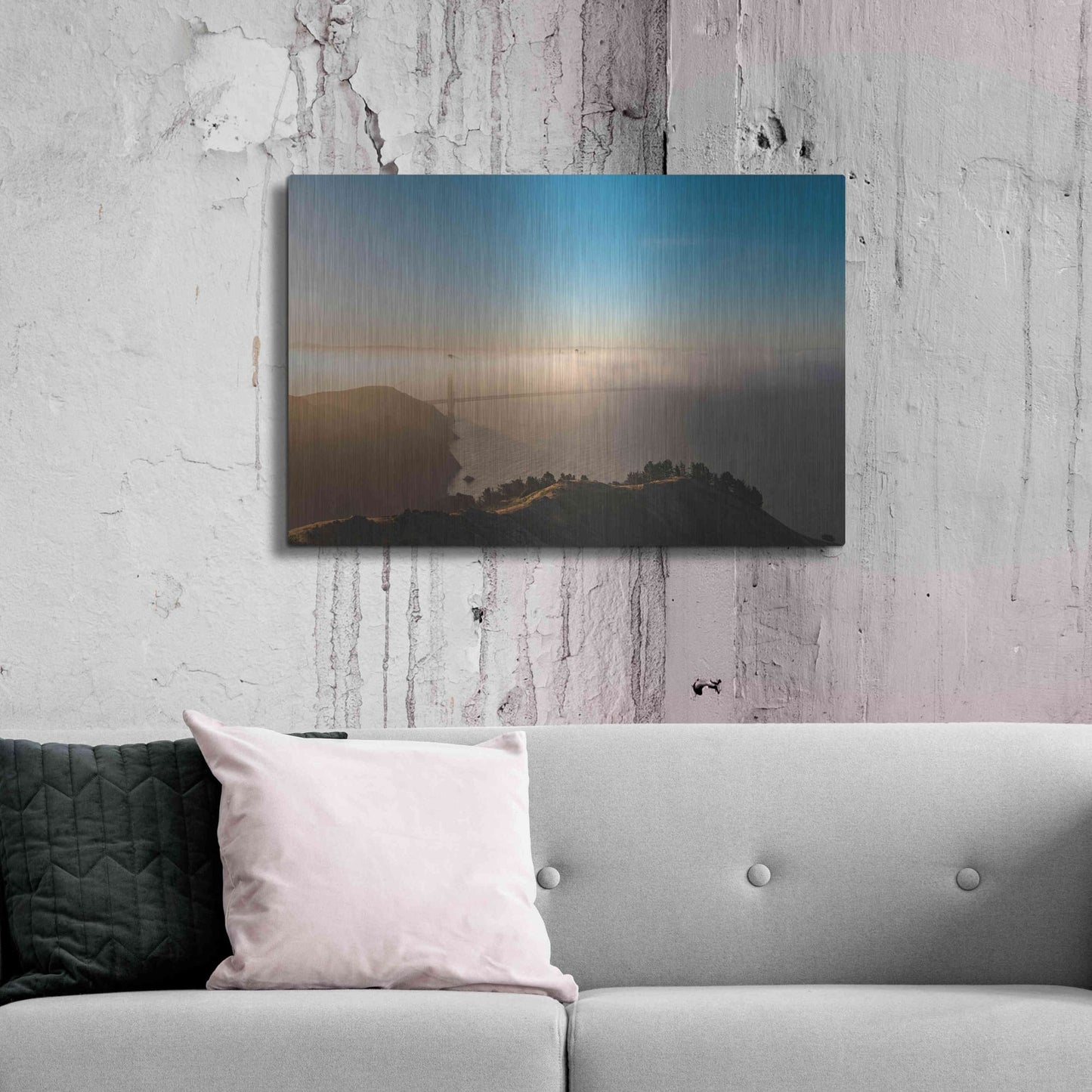 Luxe Metal Art 'Amazing Light' by Bruce Getty, Metal Wall Art,36x24