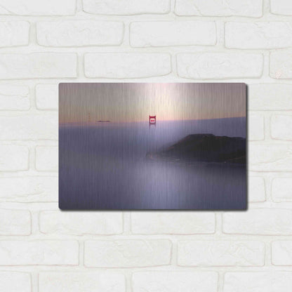 Luxe Metal Art 'Fog' by Bruce Getty, Metal Wall Art,16x12