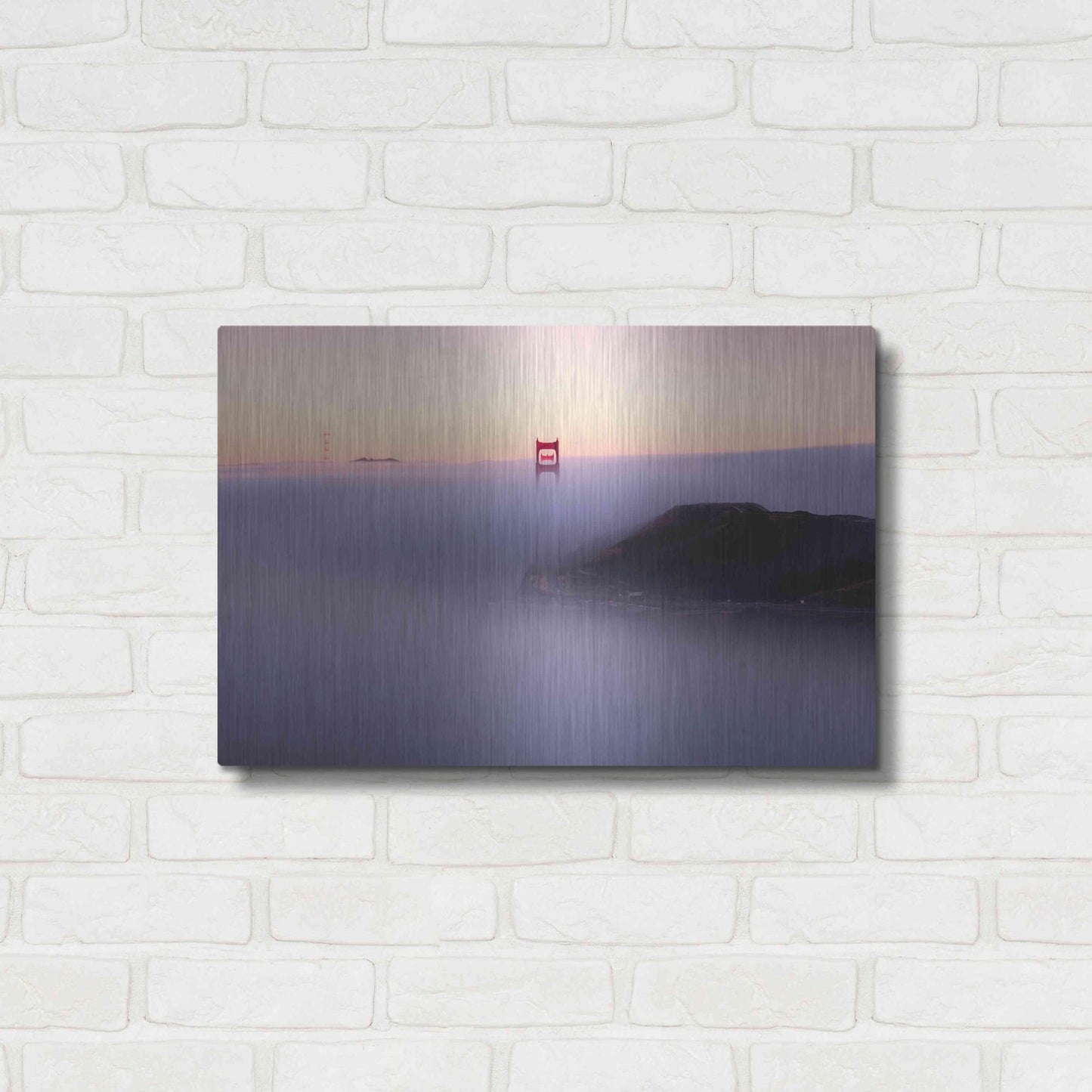 Luxe Metal Art 'Fog' by Bruce Getty, Metal Wall Art,24x16