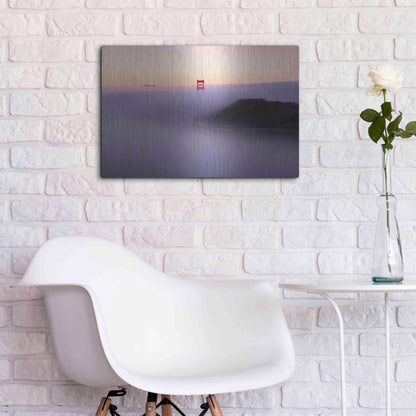 Luxe Metal Art 'Fog' by Bruce Getty, Metal Wall Art,24x16