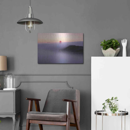 Luxe Metal Art 'Fog' by Bruce Getty, Metal Wall Art,24x16