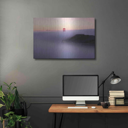 Luxe Metal Art 'Fog' by Bruce Getty, Metal Wall Art,36x24