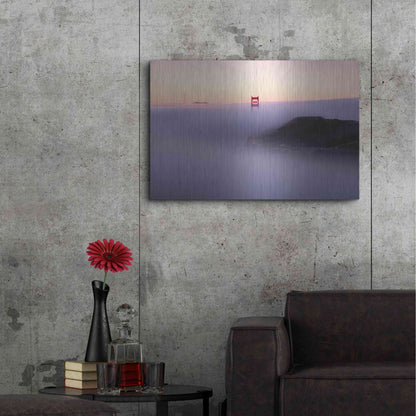 Luxe Metal Art 'Fog' by Bruce Getty, Metal Wall Art,36x24