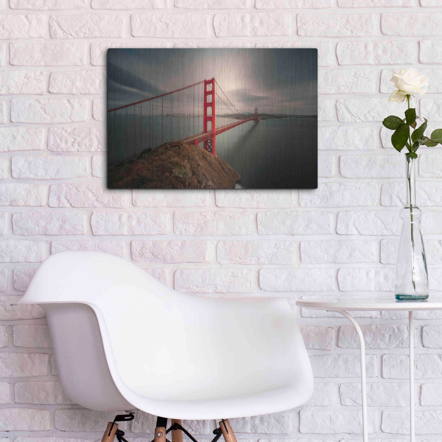 Luxe Metal Art 'Batteries Spencer' by Bruce Getty, Metal Wall Art,24x16