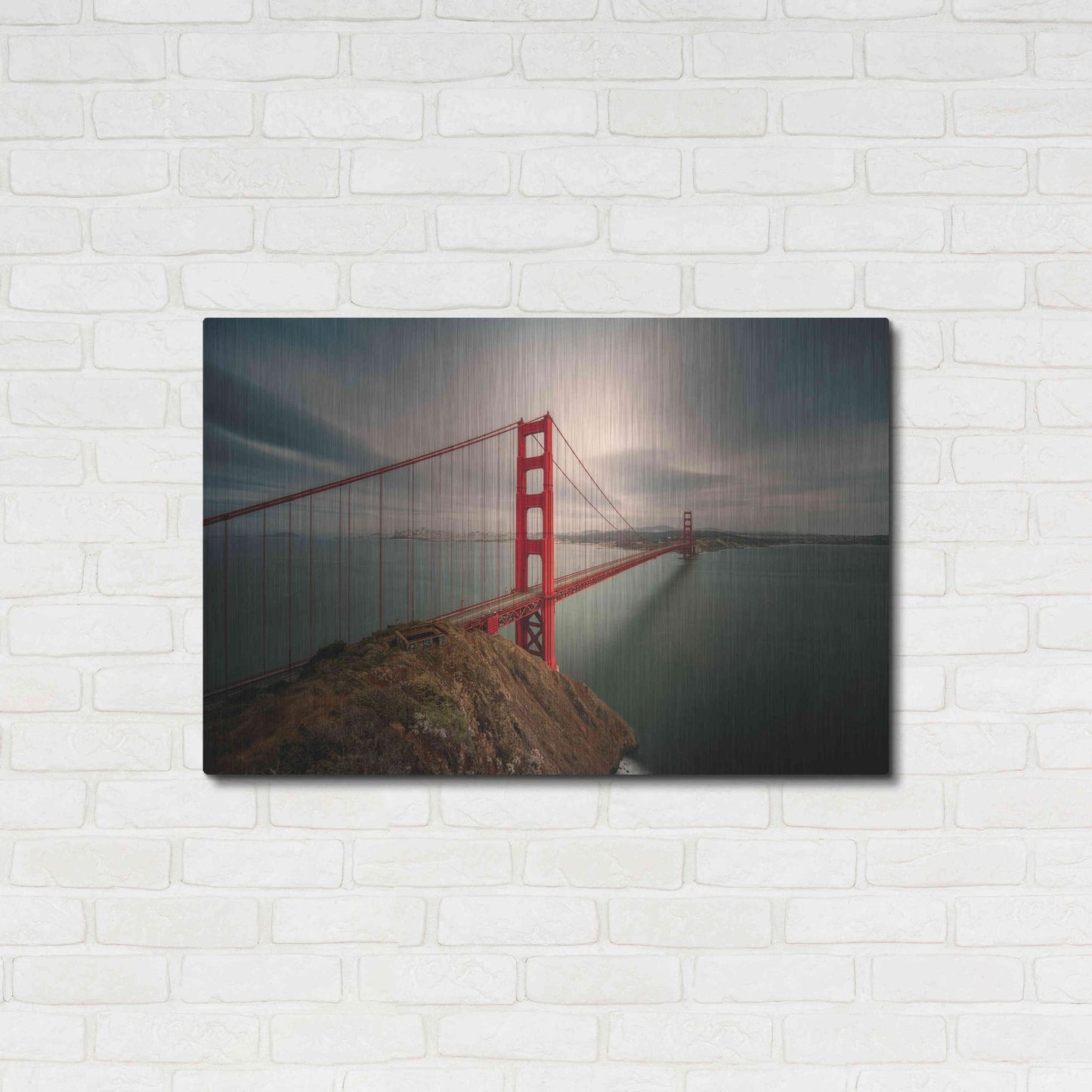 Luxe Metal Art 'Batteries Spencer' by Bruce Getty, Metal Wall Art,36x24