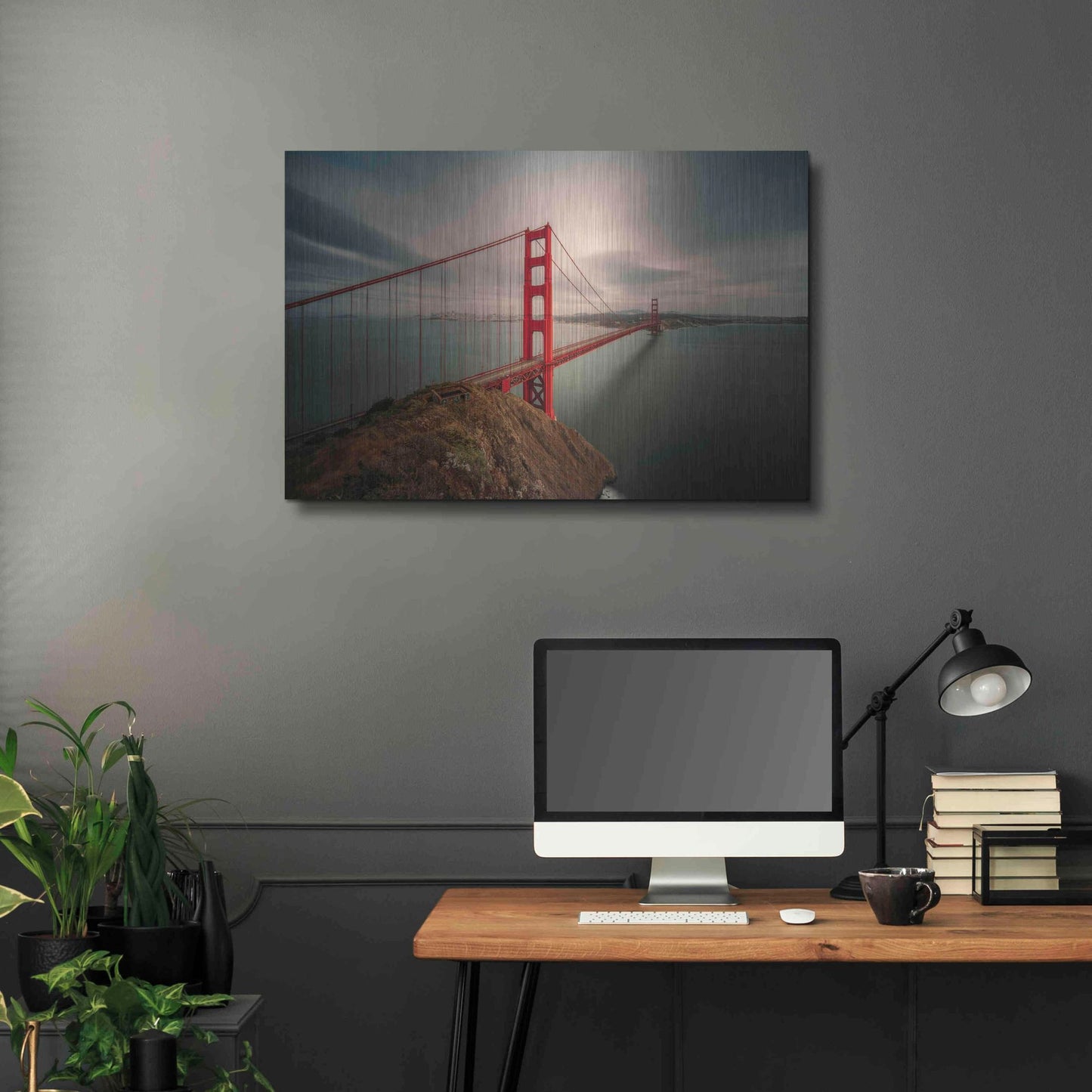 Luxe Metal Art 'Batteries Spencer' by Bruce Getty, Metal Wall Art,36x24