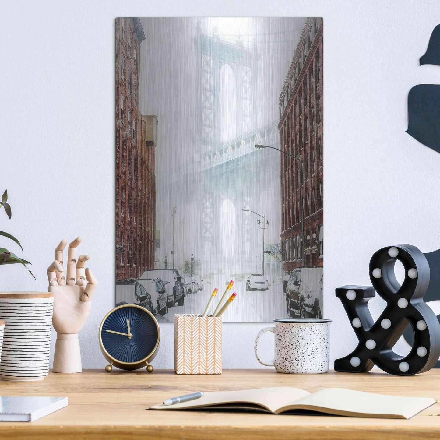 Luxe Metal Art 'Dumbo' by Bruce Getty, Metal Wall Art,12x16