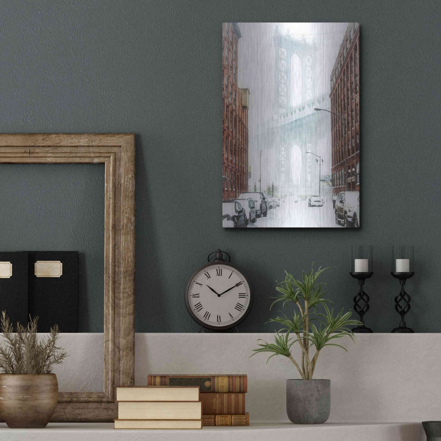 Luxe Metal Art 'Dumbo' by Bruce Getty, Metal Wall Art,12x16