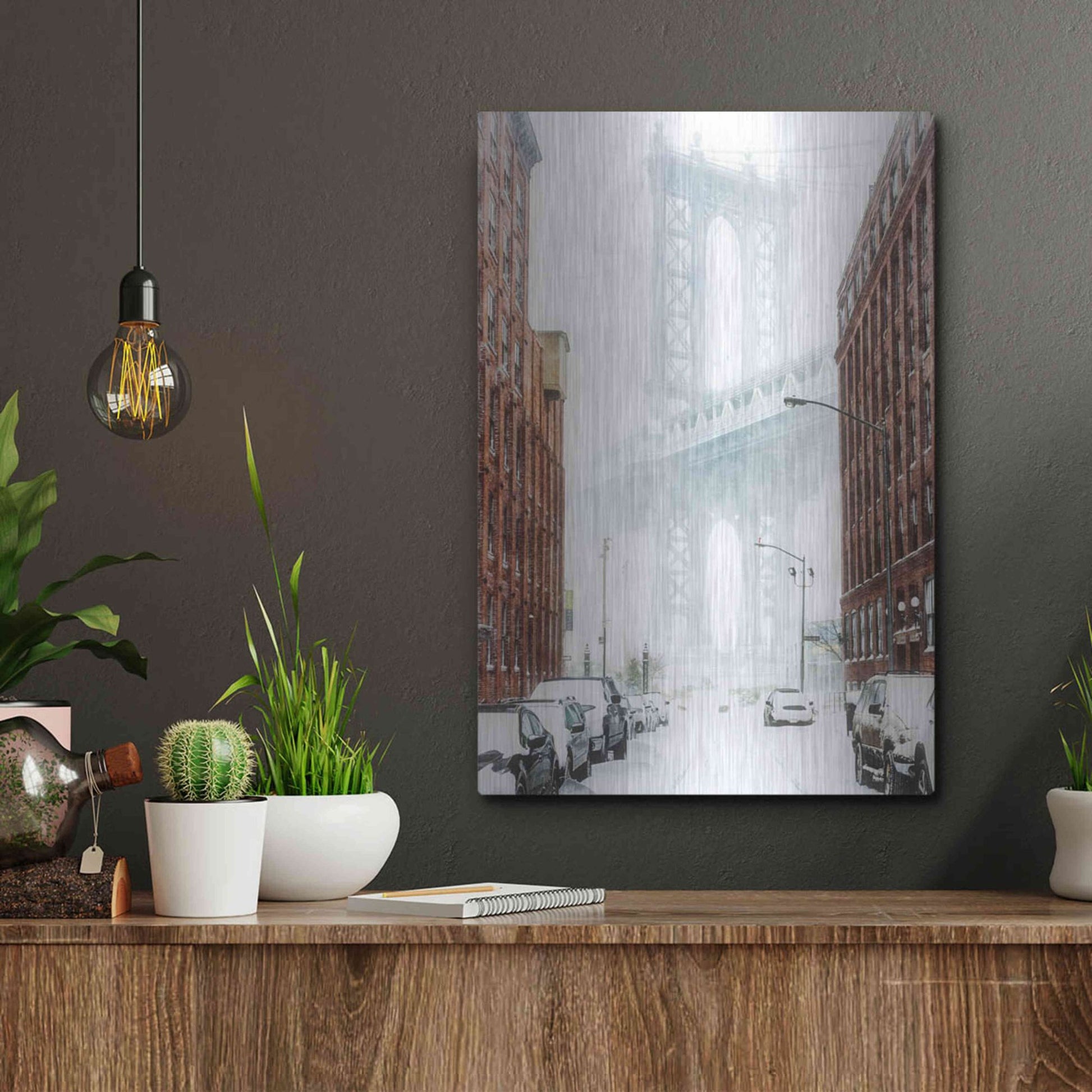 Luxe Metal Art 'Dumbo' by Bruce Getty, Metal Wall Art,12x16