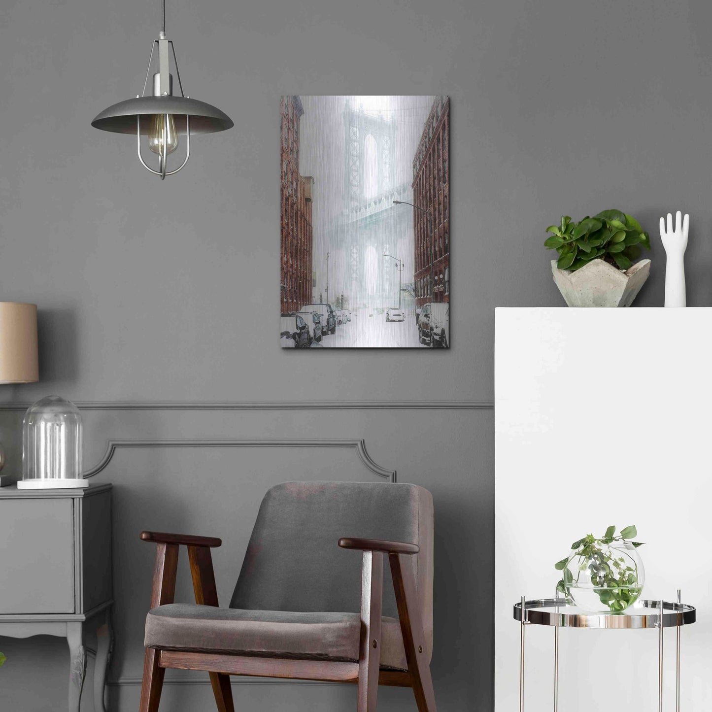 Luxe Metal Art 'Dumbo' by Bruce Getty, Metal Wall Art,16x24