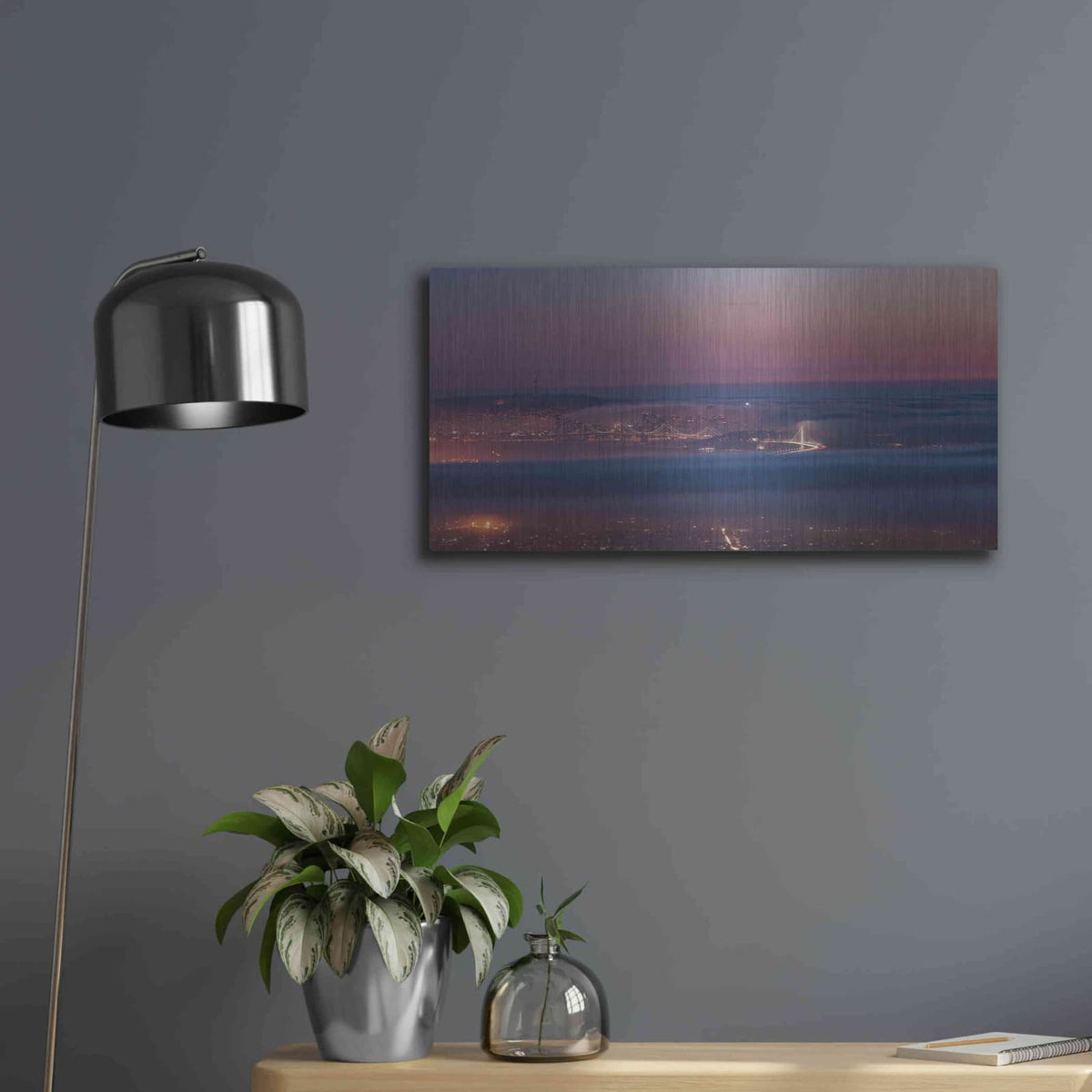 'Grizzly Beacon' by Bruce Getty – Metal Wall Art, 24x12 room view