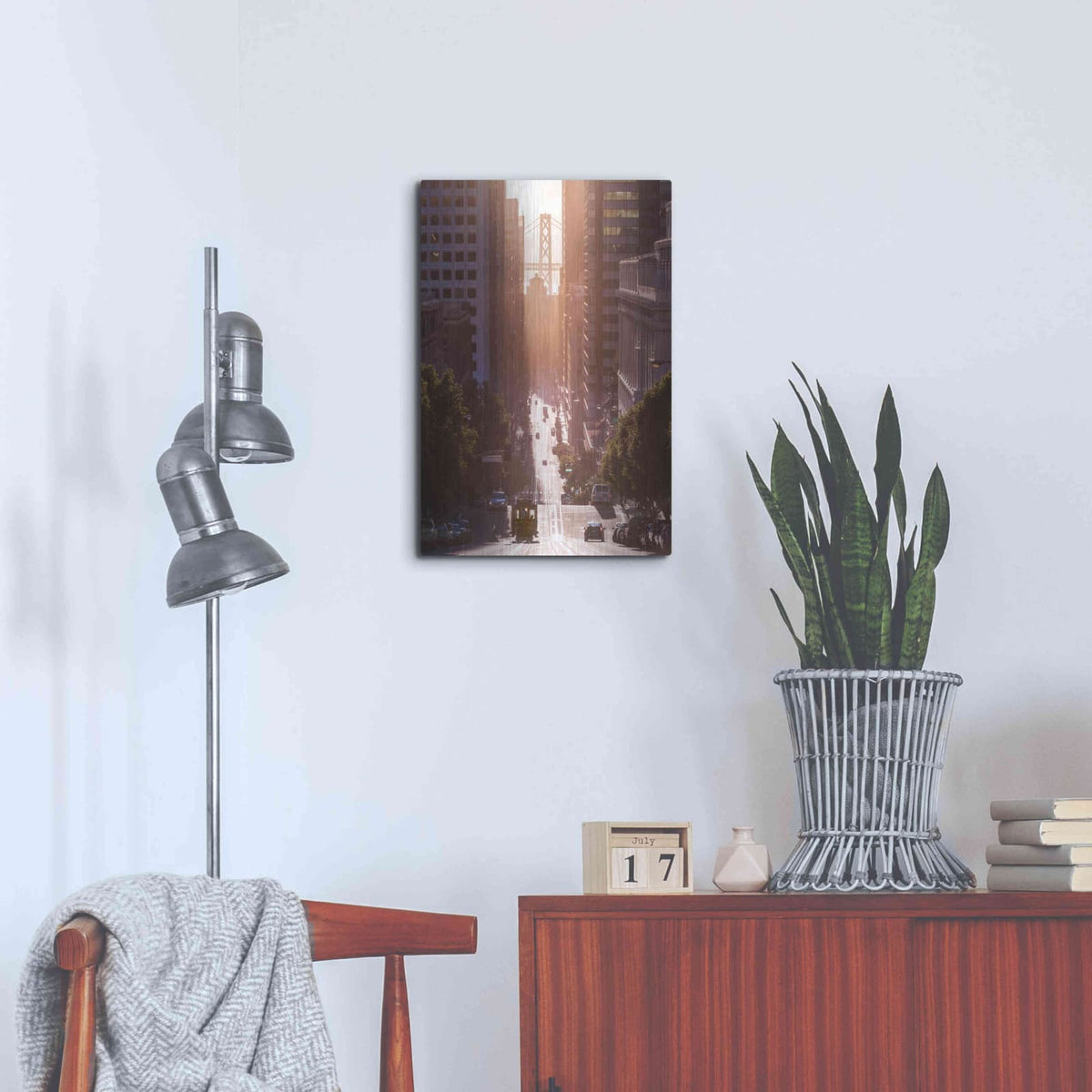 'Morning Trolly' by Bruce Getty – Metal Wall Art, 16x24 room view