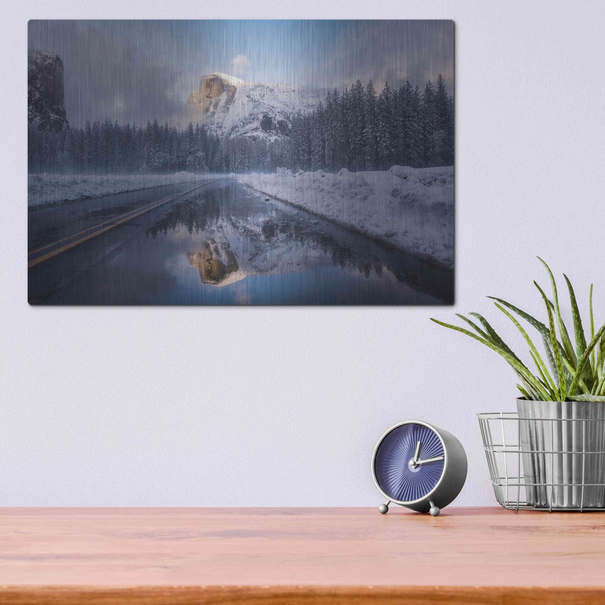 'Roadside Reflection 2' by Bruce Getty – Metal Wall Art, 16x12 room view