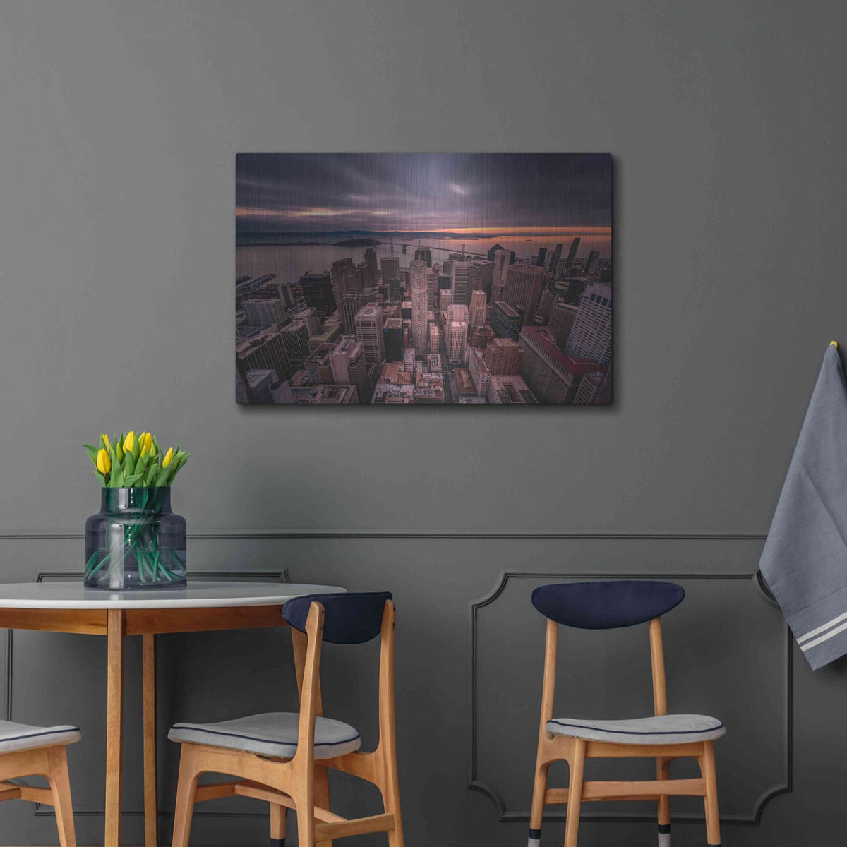 'San Francisco Look Down' by Bruce Getty – Metal Wall Art, 36x24 room view