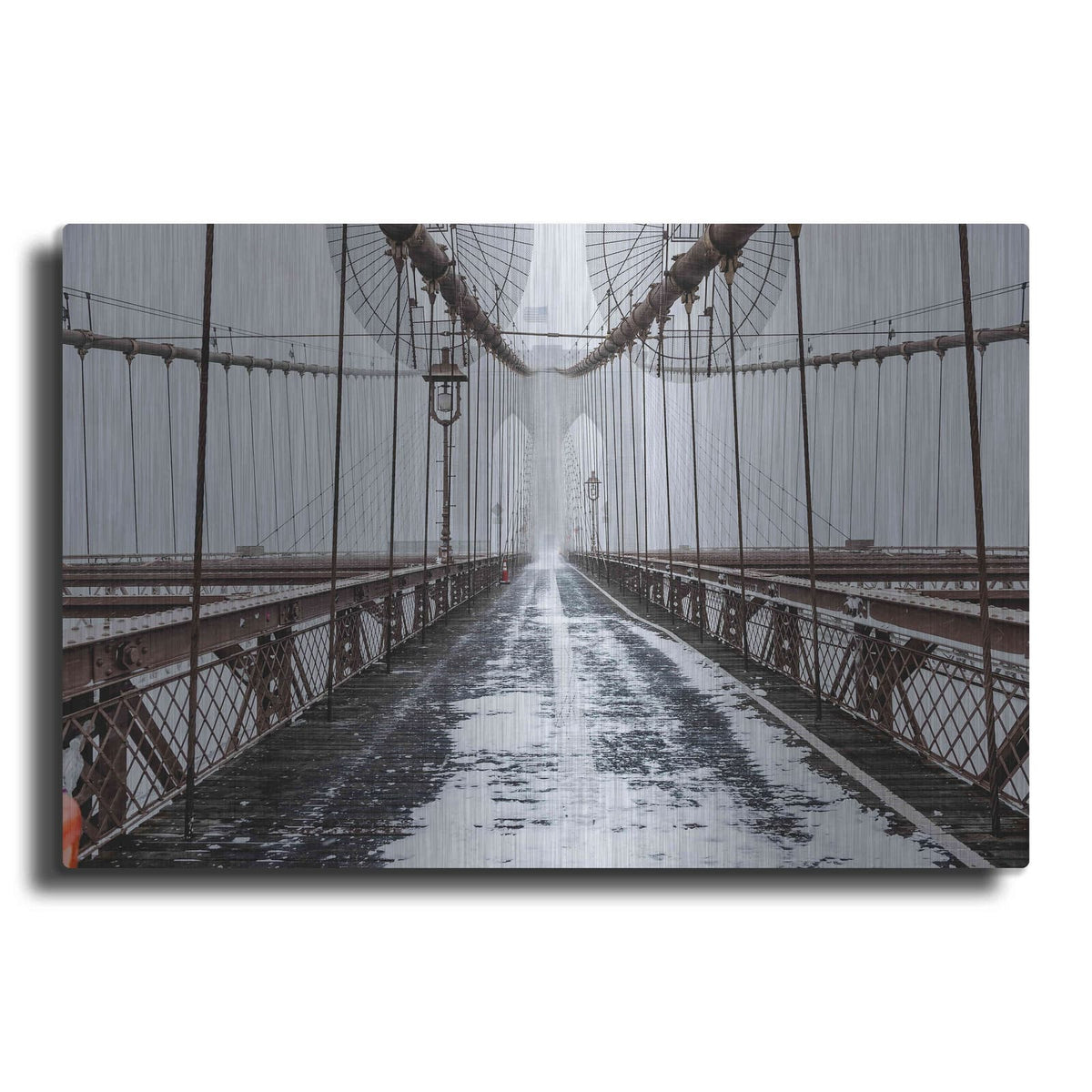 'The Brooklyn Bridge' by Bruce Getty – Metal Wall Art