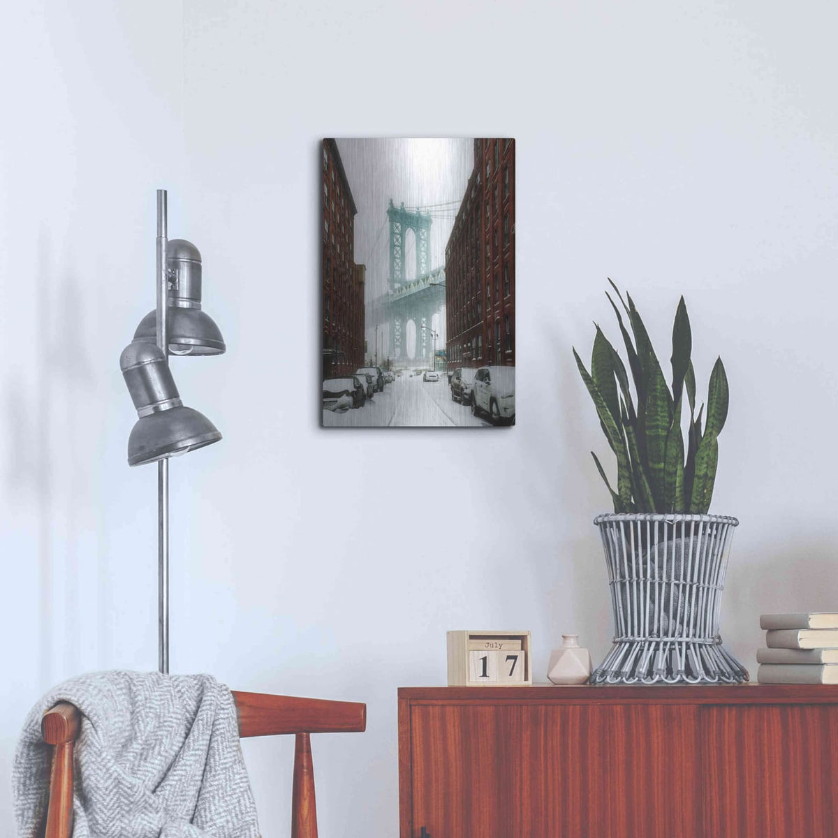 'The New York Blizzard' by Bruce Getty – Metal Wall Art, 16x24 room view