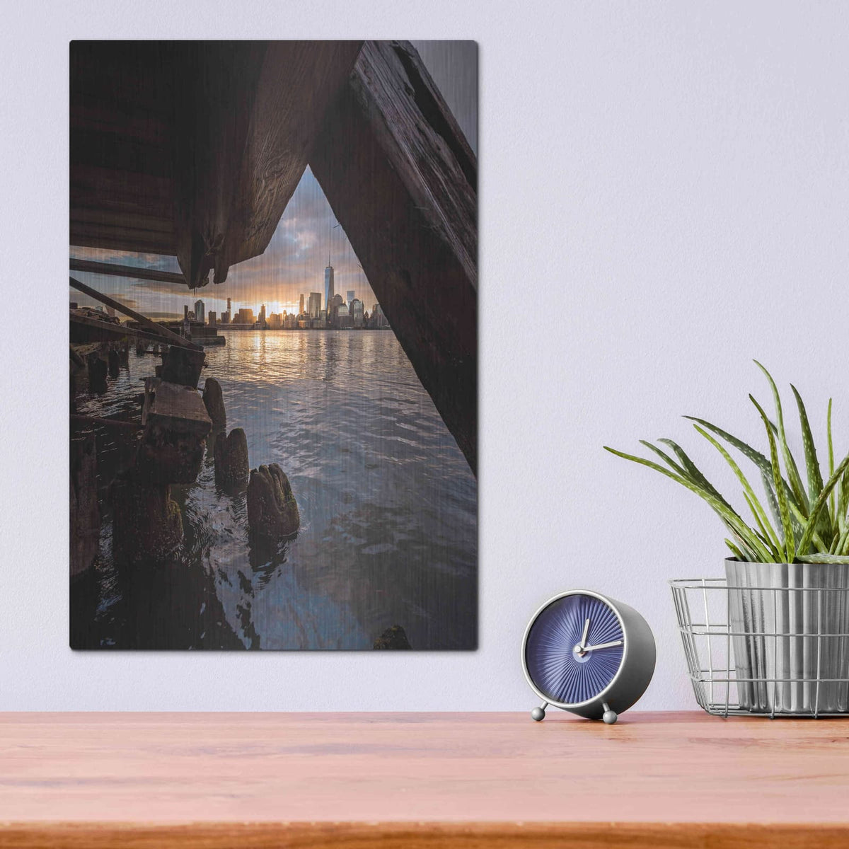 'Under the Pier' by Bruce Getty – Metal Wall Art, 12x16 room view