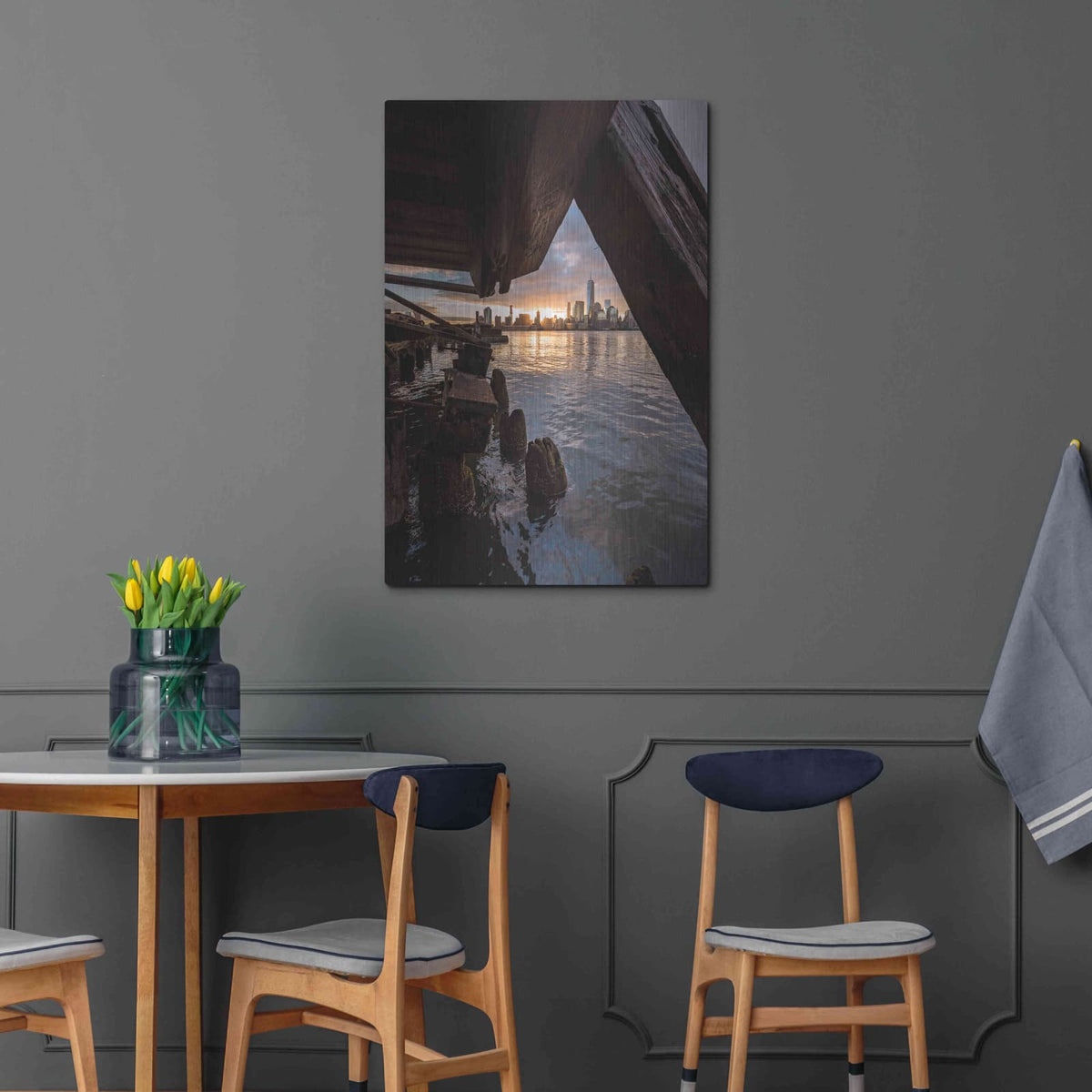 'Under the Pier' by Bruce Getty – Metal Wall Art, 24x36 room view