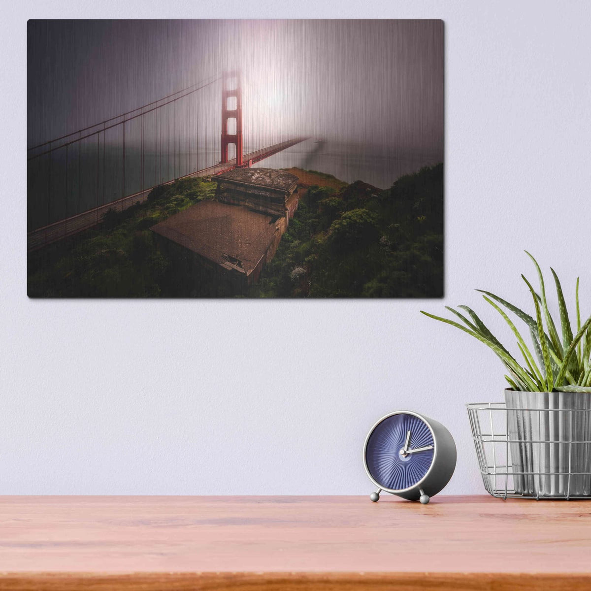 'White Out' by Bruce Getty – Metal Wall Art, 16x12 room view