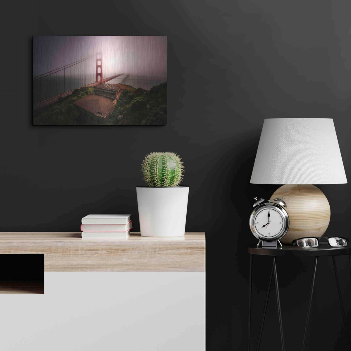'White Out' by Bruce Getty – Metal Wall Art, 24x16 room view