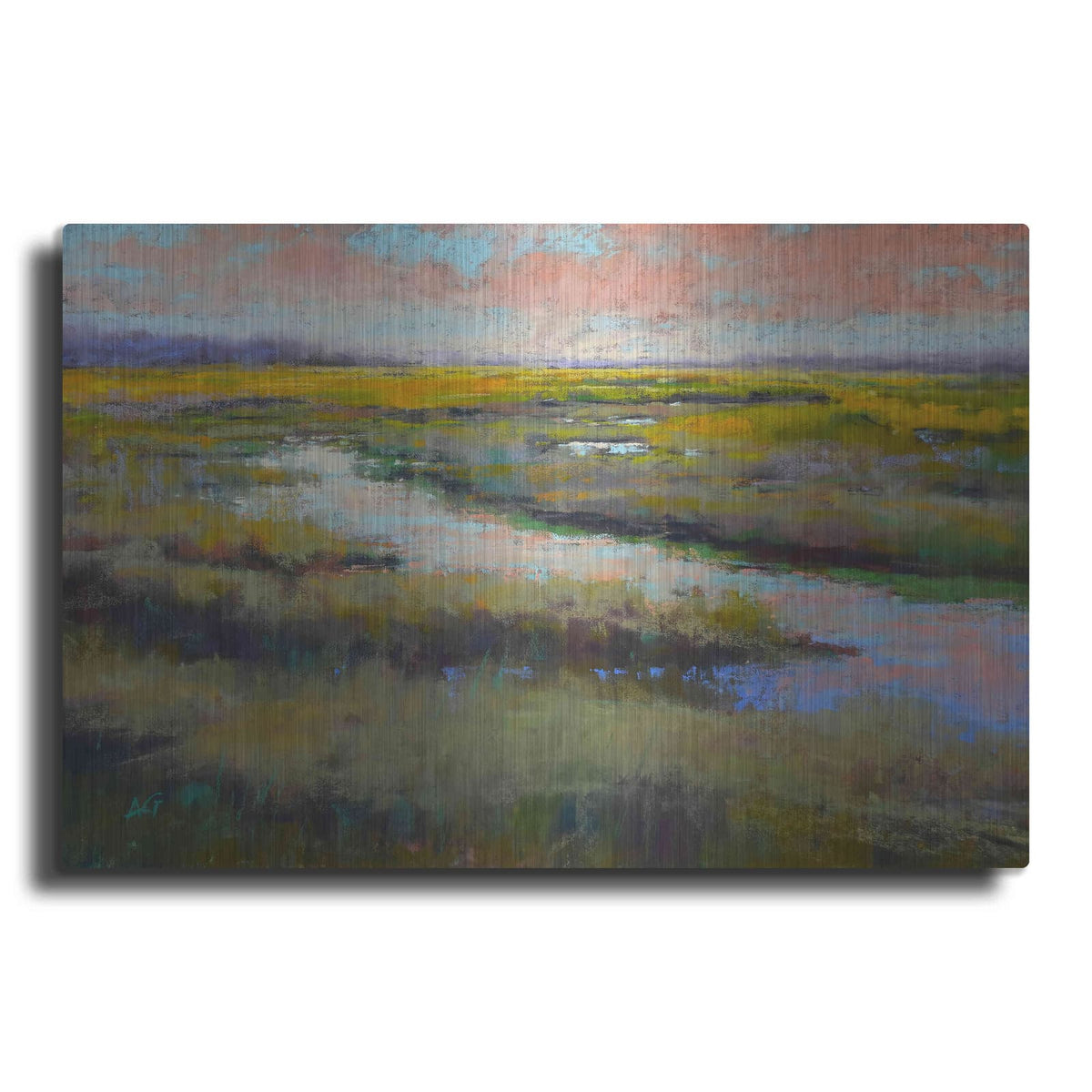'A Glimmer on the Marsh' by Alejandra Goss – Metal Wall Art