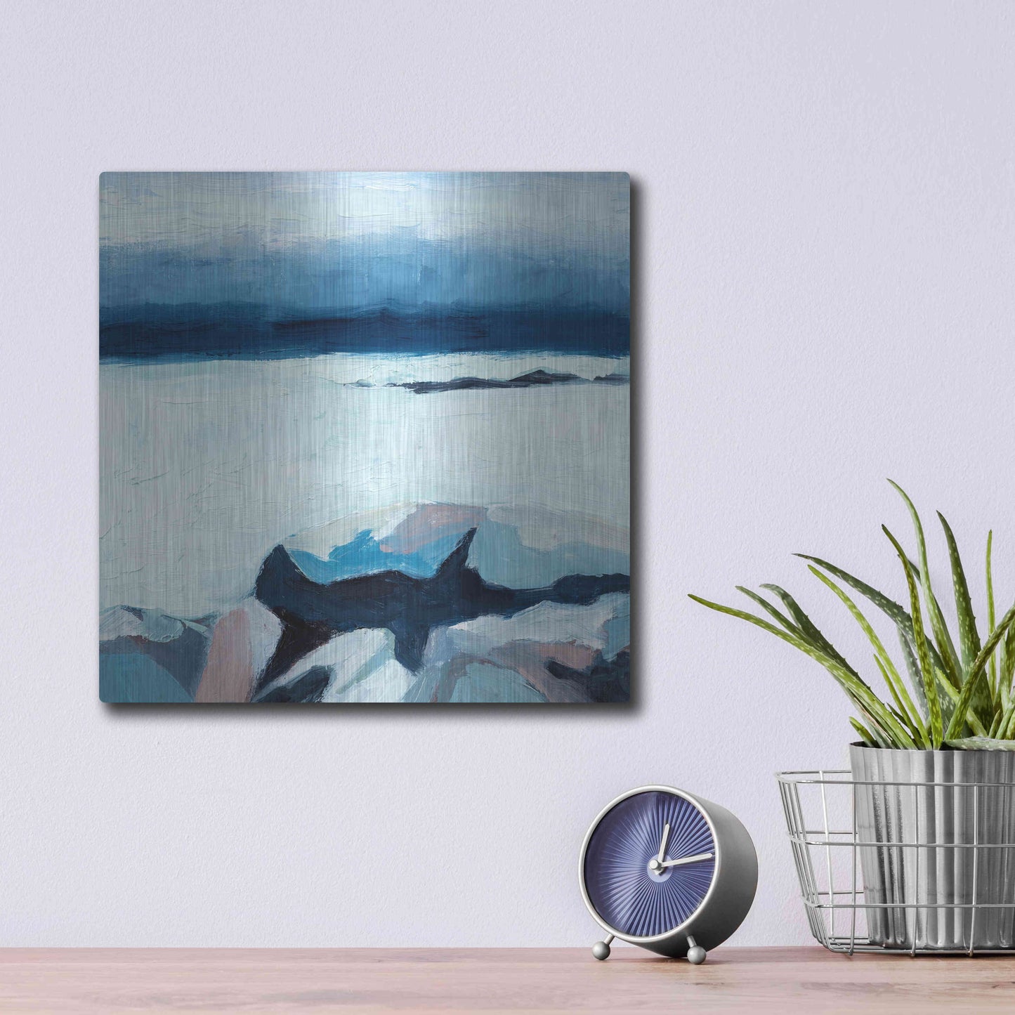 Luxe Metal Art '6 AM' by Ann Gordon, Metal Wall Art,12x12