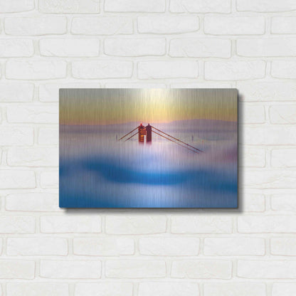 Luxe Metal Art 'Across the Bay' by Ann Gordon, Metal Wall Art,24x16