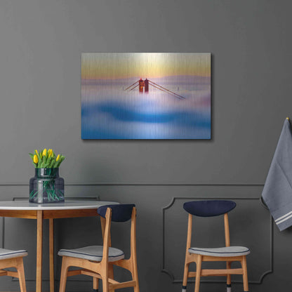 Luxe Metal Art 'Across the Bay' by Ann Gordon, Metal Wall Art,36x24