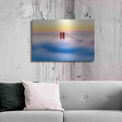 Luxe Metal Art 'Across the Bay' by Ann Gordon, Metal Wall Art,36x24