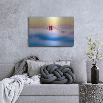 Luxe Metal Art 'Across the Bay' by Ann Gordon, Metal Wall Art,36x24