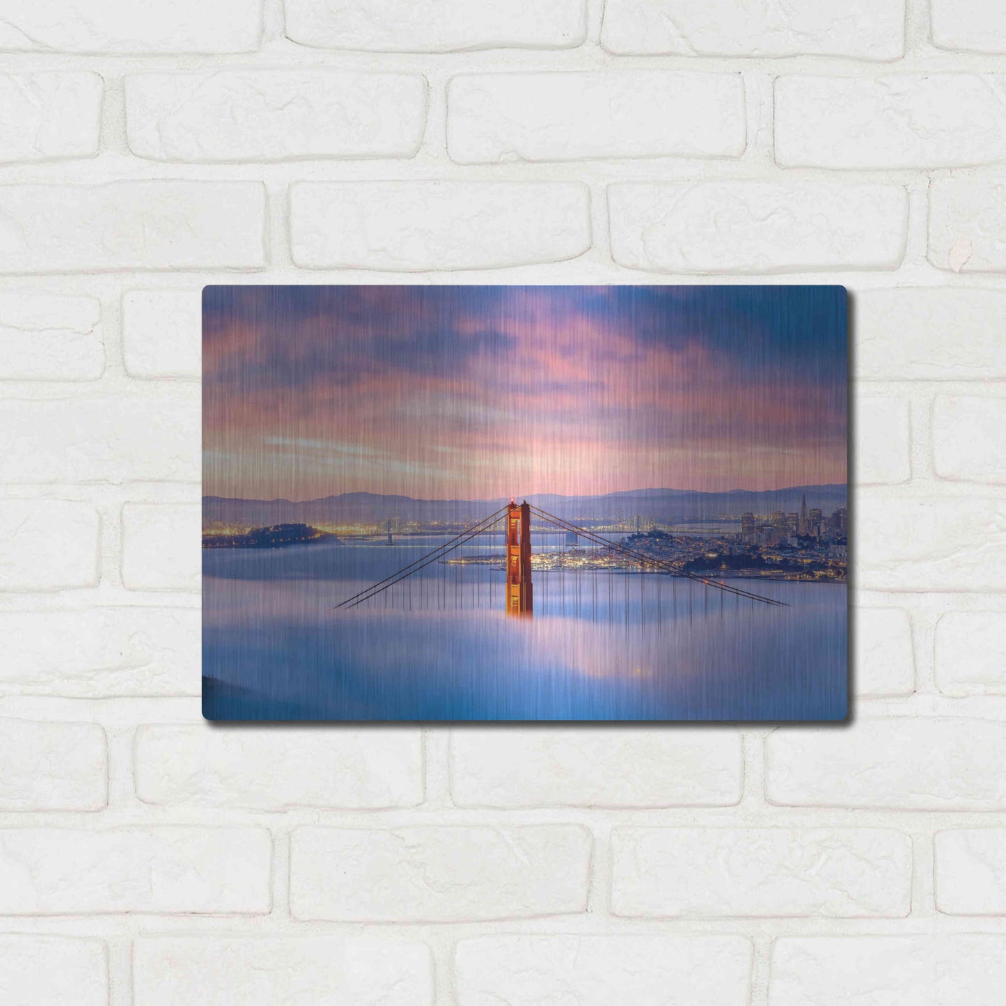 Luxe Metal Art 'Anomaly' by Ann Gordon, Metal Wall Art,16x12