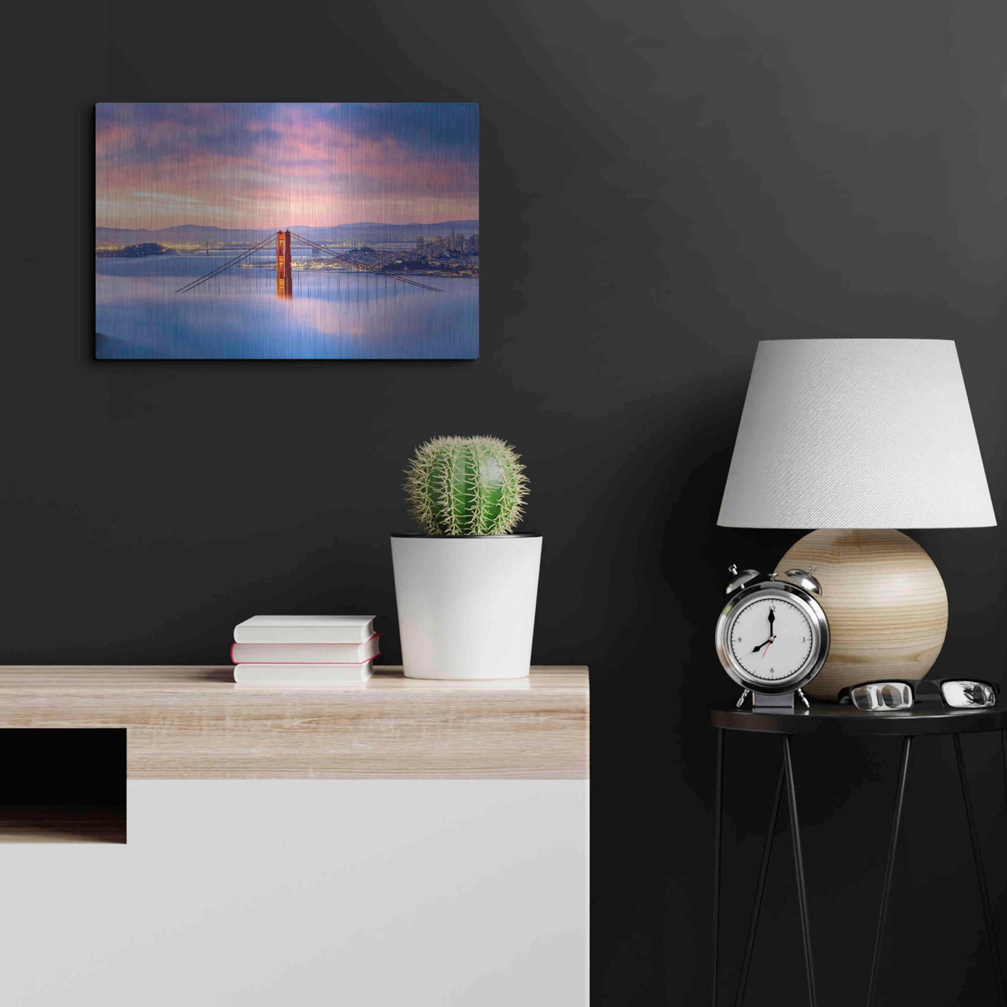 Luxe Metal Art 'Anomaly' by Ann Gordon, Metal Wall Art,24x16