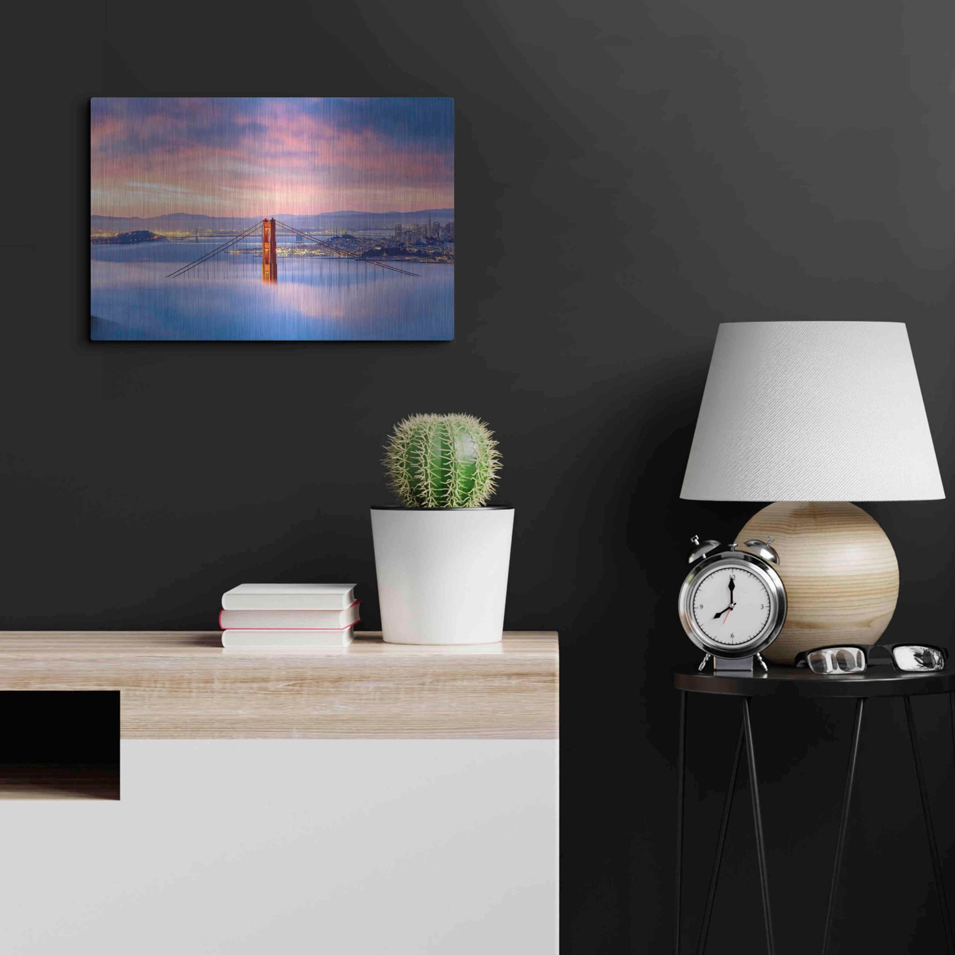 Luxe Metal Art 'Anomaly' by Ann Gordon, Metal Wall Art,24x16