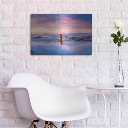 Luxe Metal Art 'Anomaly' by Ann Gordon, Metal Wall Art,24x16