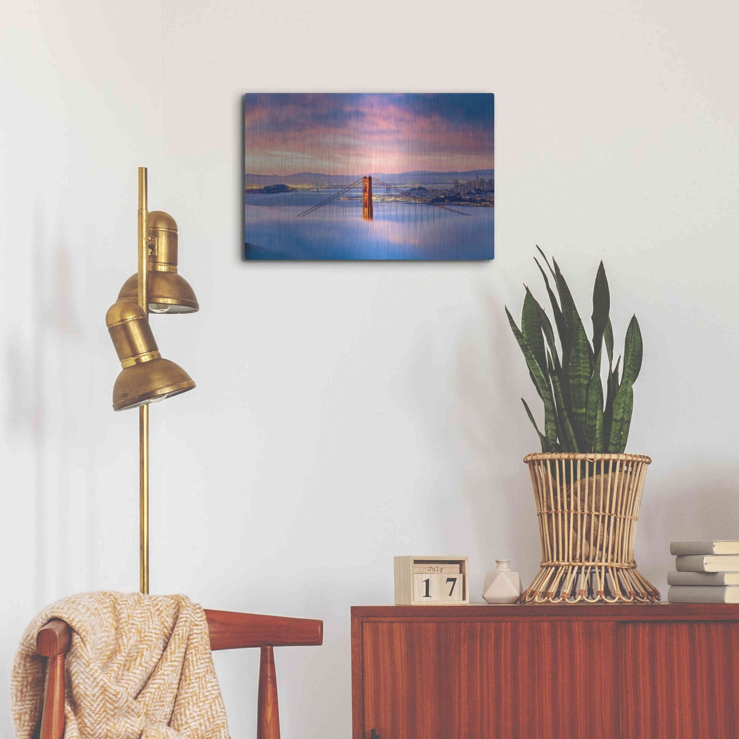 Luxe Metal Art 'Anomaly' by Ann Gordon, Metal Wall Art,24x16