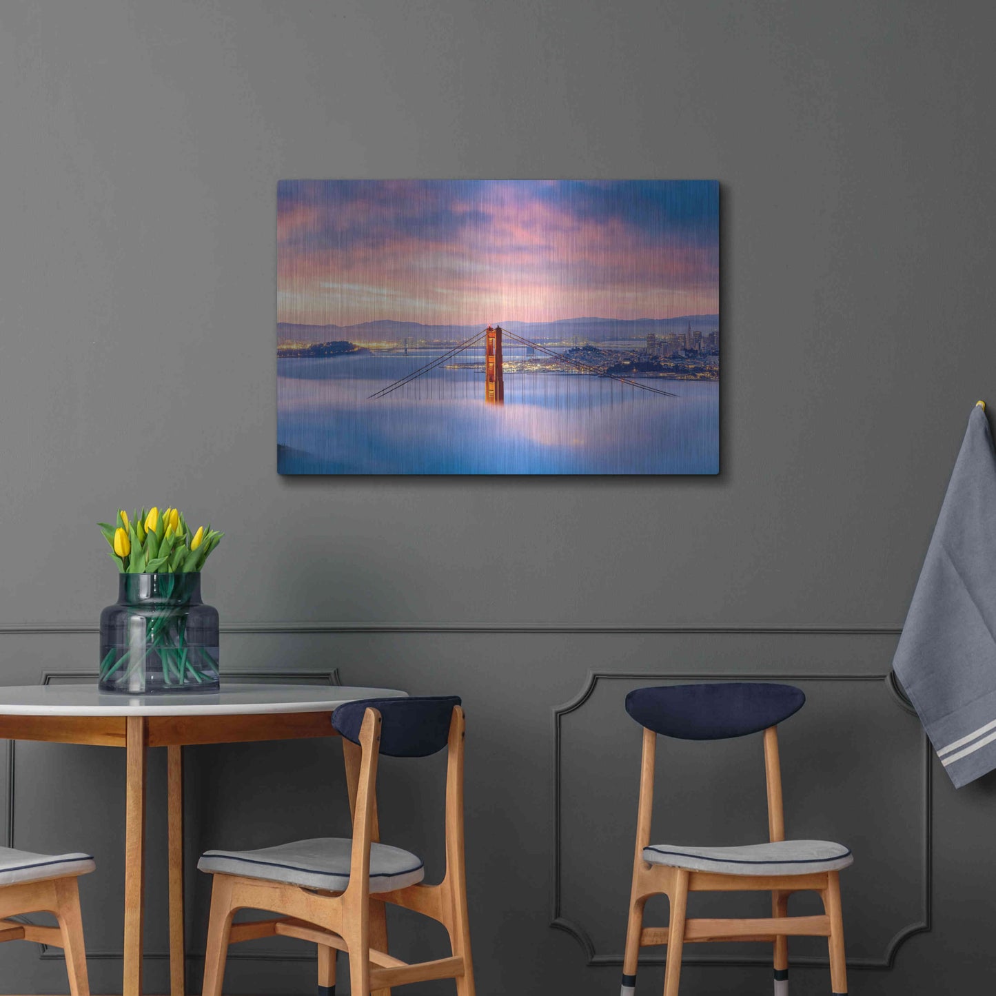 Luxe Metal Art 'Anomaly' by Ann Gordon, Metal Wall Art,36x24