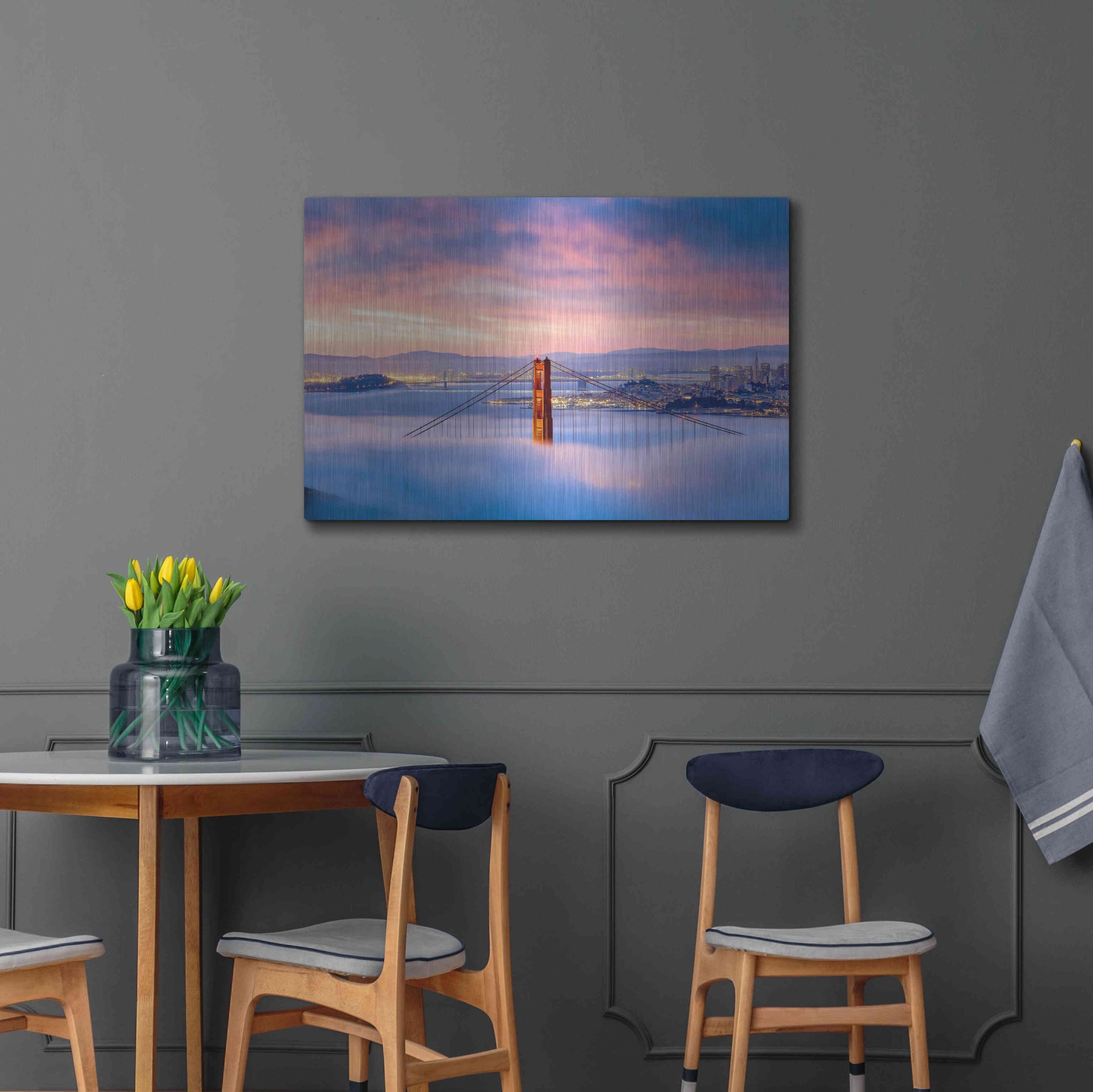 Luxe Metal Art 'Anomaly' by Ann Gordon, Metal Wall Art,36x24