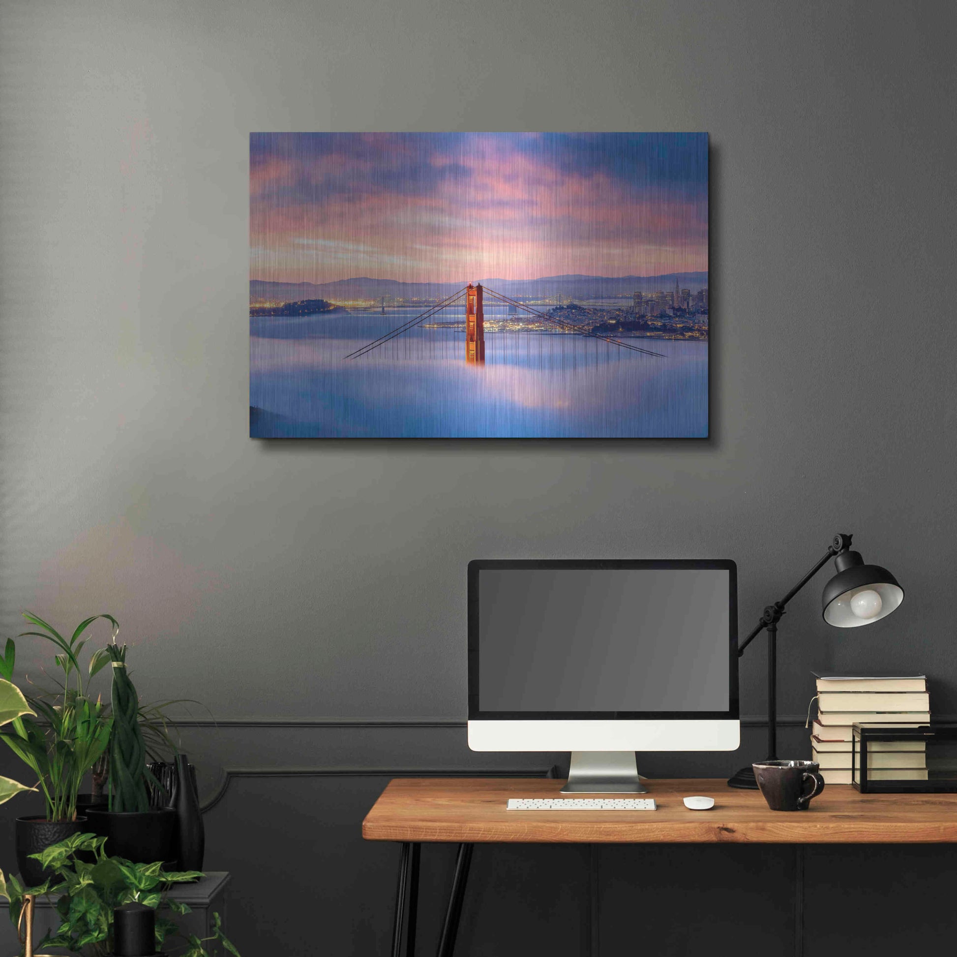 Luxe Metal Art 'Anomaly' by Ann Gordon, Metal Wall Art,36x24
