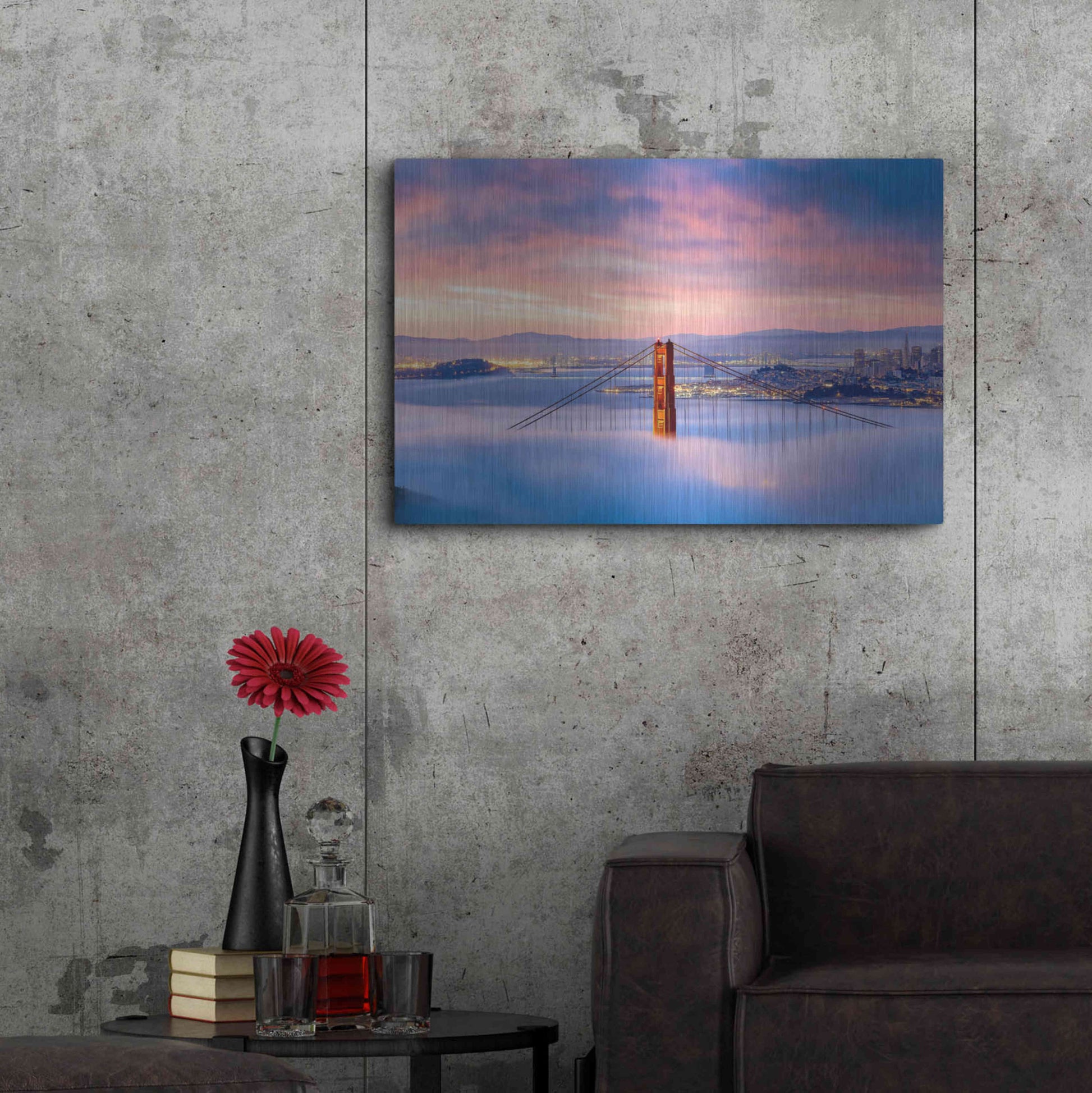 Luxe Metal Art 'Anomaly' by Ann Gordon, Metal Wall Art,36x24