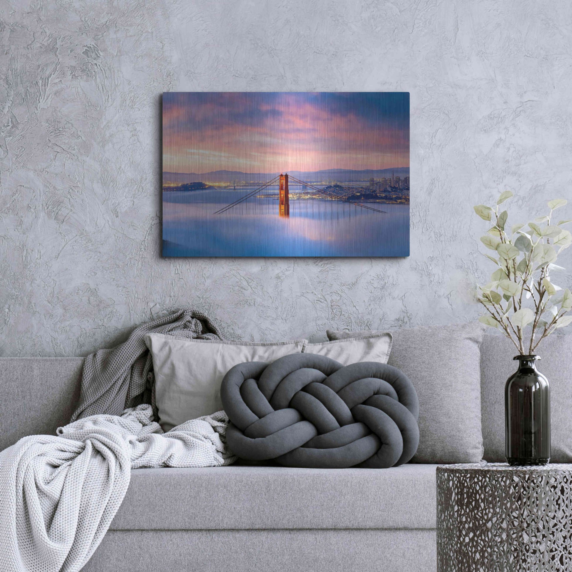 Luxe Metal Art 'Anomaly' by Ann Gordon, Metal Wall Art,36x24