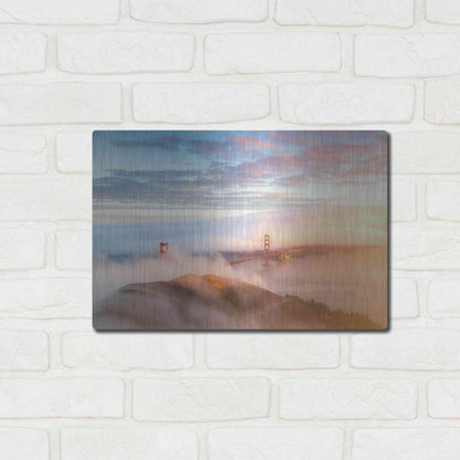 Luxe Metal Art 'Arrival' by Ann Gordon, Metal Wall Art,16x12