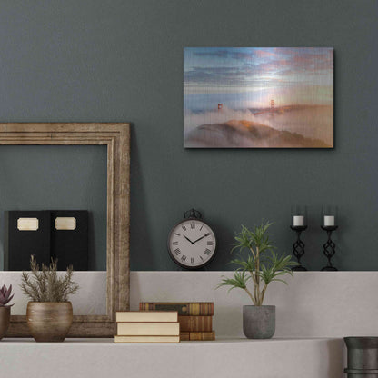 Luxe Metal Art 'Arrival' by Ann Gordon, Metal Wall Art,16x12