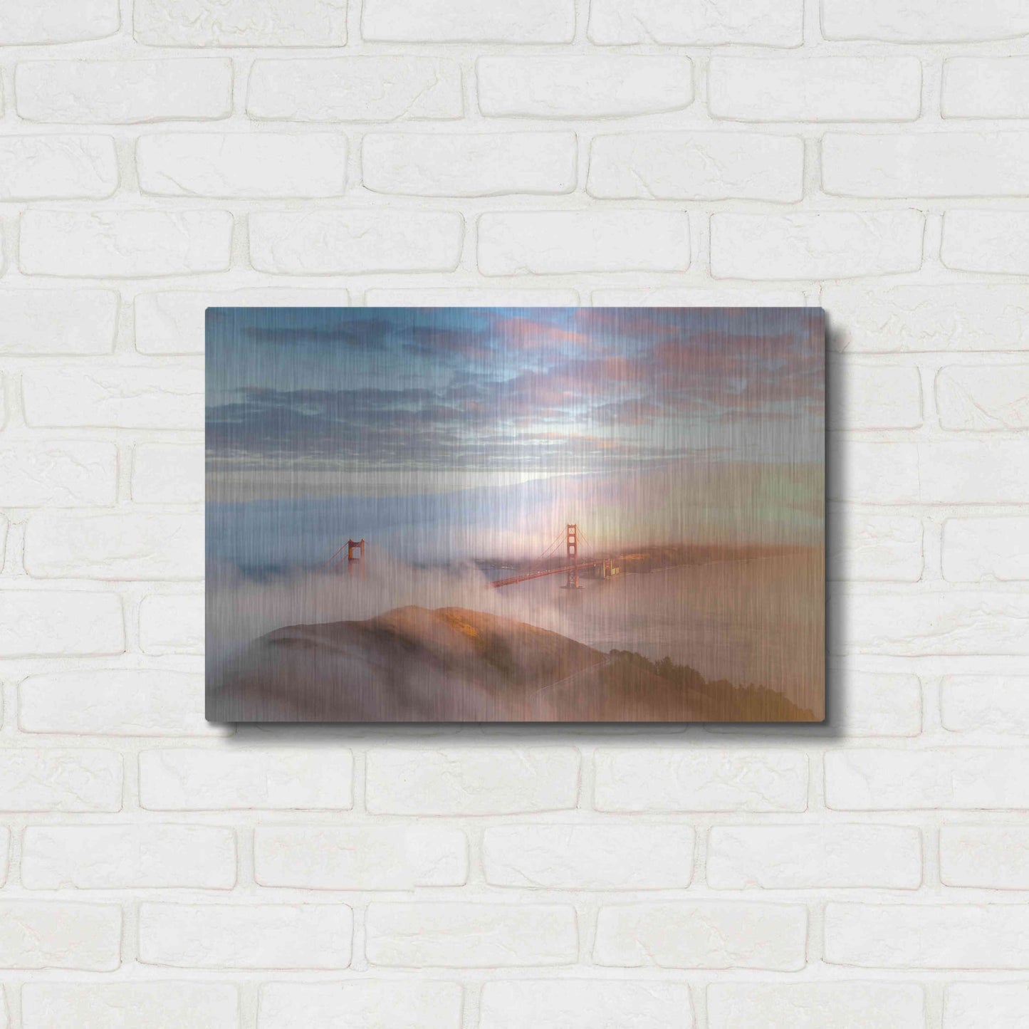 Luxe Metal Art 'Arrival' by Ann Gordon, Metal Wall Art,24x16