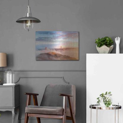 Luxe Metal Art 'Arrival' by Ann Gordon, Metal Wall Art,24x16
