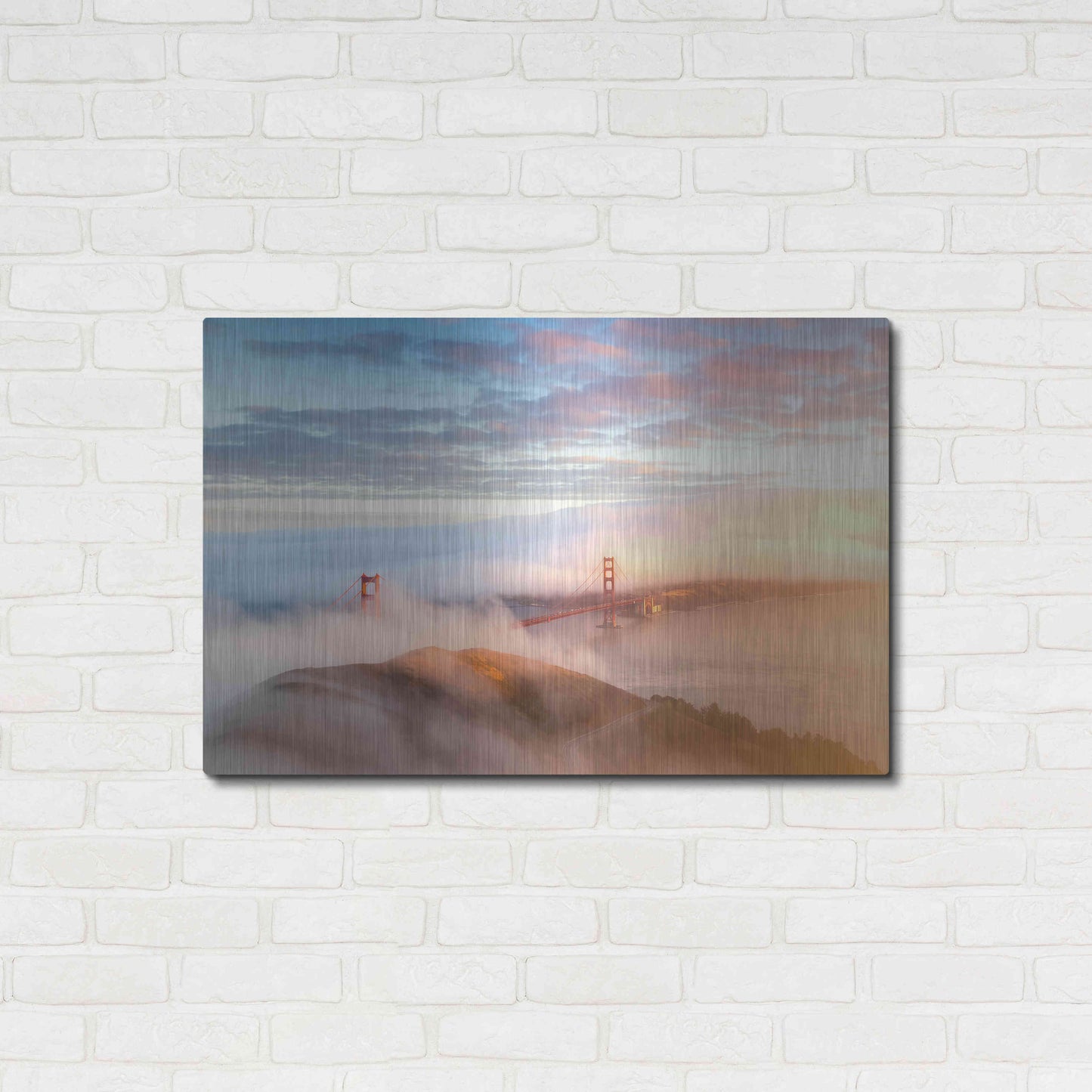 Luxe Metal Art 'Arrival' by Ann Gordon, Metal Wall Art,36x24