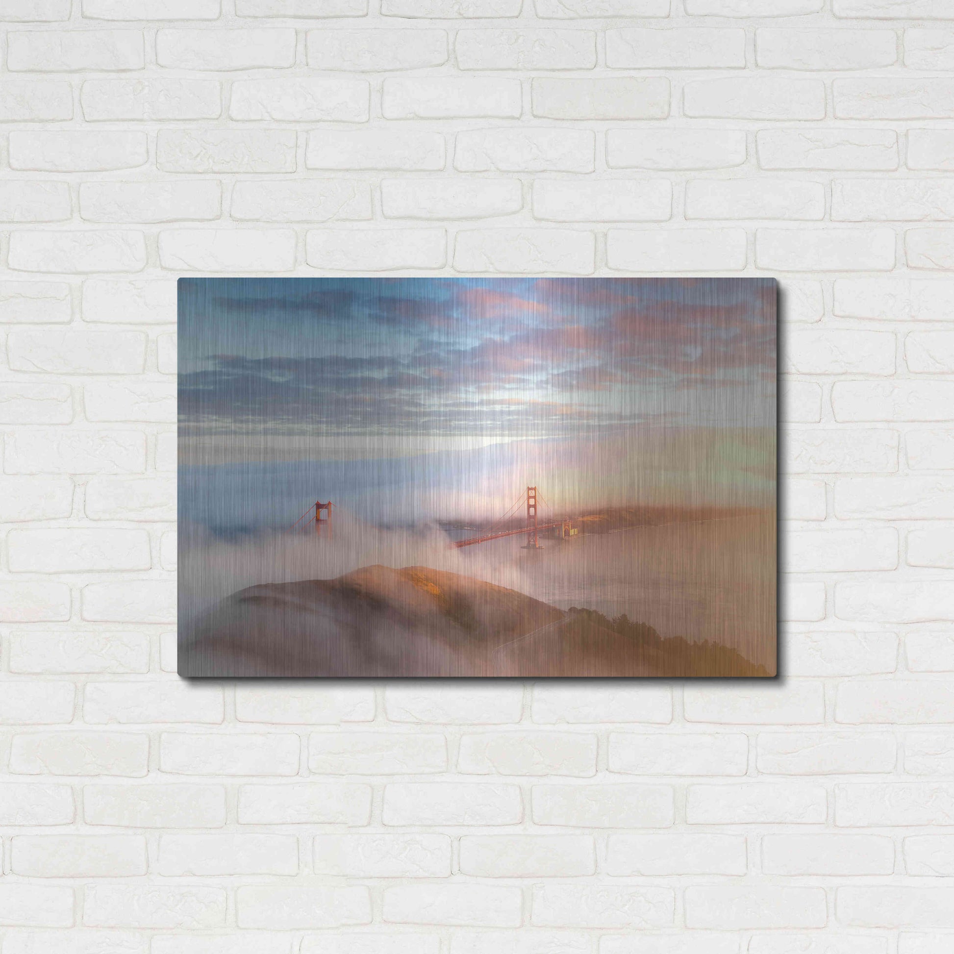 Luxe Metal Art 'Arrival' by Ann Gordon, Metal Wall Art,36x24