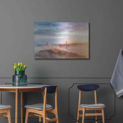 Luxe Metal Art 'Arrival' by Ann Gordon, Metal Wall Art,36x24